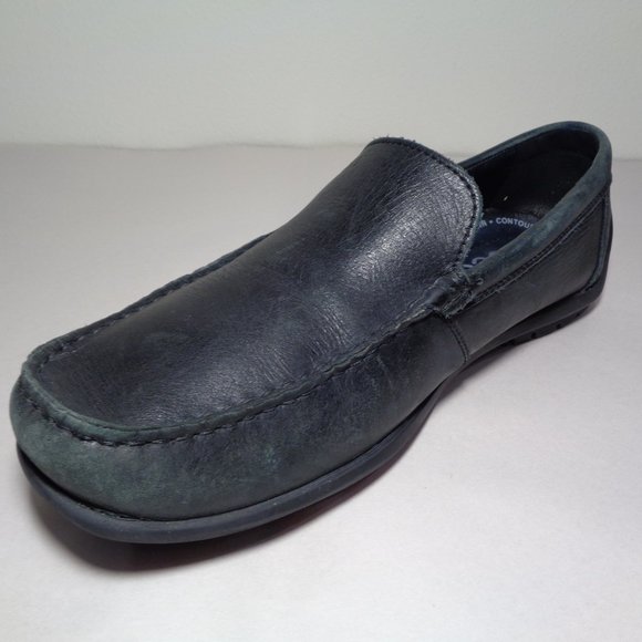 Ecco Size 10 to 10.5 Eur 44 HOLTON Black Leather Loafers Men\'s Shoes main image 9